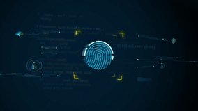 Digital fingerprint biometric scan with AI technology and cyber security authentication background design - Powered by Shutterstock - Get 15% off with code: PIKWIZARD15