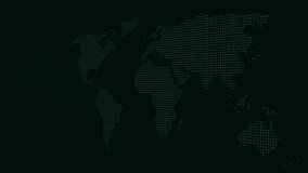 SPIN word with glowing neon hexagons and digital world map on dark background SPIN text - Powered by Shutterstock - Get 15% off with code: PIKWIZARD15