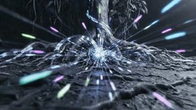 Abstract Bioluminescent Energy Flowing from Tree Roots - Powered by Shutterstock - Get 15% off with code: PIKWIZARD15