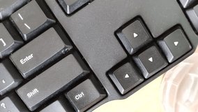 A person's hand is pressing the enter key - Powered by Shutterstock - Get 15% off with code: PIKWIZARD15