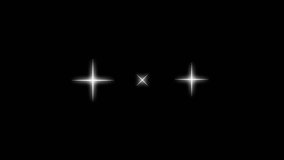 Twinkling stars animation, white cartoon, flat, vector, doodles style stars Blinking retro vector stars and starry night sky, 4k video shiny glowing, fairy twinkle stars on black screen.mp4 - Powered by Shutterstock - Get 15% off with code: PIKWIZARD15