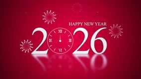 Festive Fireworks and Countdown Clock for Welcoming Happy New Year 2026 - Powered by Shutterstock - Get 15% off with code: PIKWIZARD15