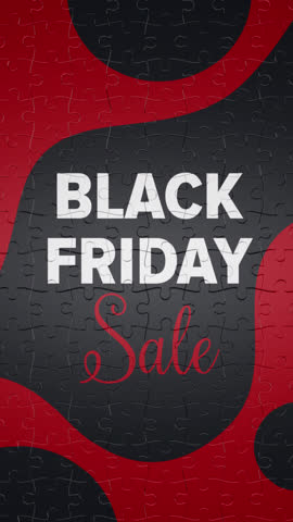 Black Friday transition with puzzles on alpha