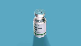 COVID-19 Coronavirus vaccine vials Covid 19 vaccine. visualization Abstract concept 3d rendering loopable seamless animation - Powered by Shutterstock - Get 15% off with code: PIKWIZARD15