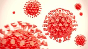 Realistic 3D footage of coronavirus, Covid-19, 2019-nCoV, Sars, Mers, H1N1, and flu epidemic medical disease footage HD 4k. - Powered by Shutterstock - Get 15% off with code: PIKWIZARD15