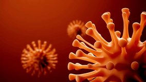 Realistic 3D footage of coronavirus, Covid-19, 2019-nCoV, Sars, Mers, H1N1, and flu epidemic medical disease footage HD 4k. - Powered by Shutterstock - Get 15% off with code: PIKWIZARD15
