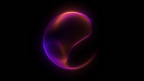 Glowing sphere with smooth red, purple, and orange gradient light flows on dark background. Futuristic 3D round ball for abstract design effects. 4K looped. Glowing smooth wave sphere. Purple orange. - Powered by Shutterstock - Get 15% off with code: PIKWIZARD15