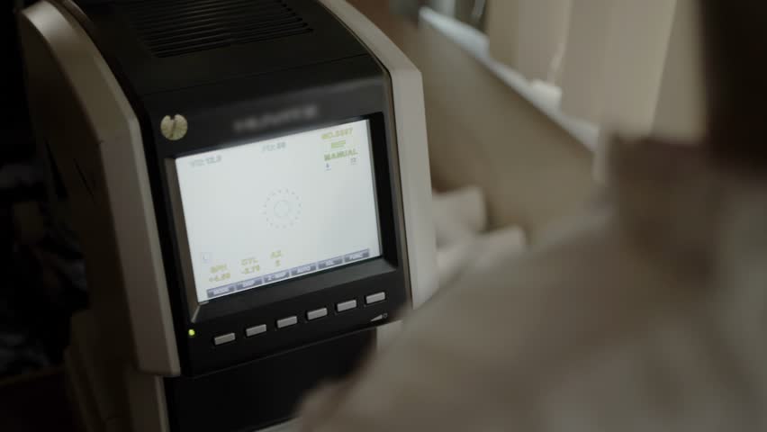 A modern device used in ophthalmology is an automatic refractometer. A device for quickly and accurately determining the refractive power of the eye, used in ophthalmology to detect myopia, hyperopia