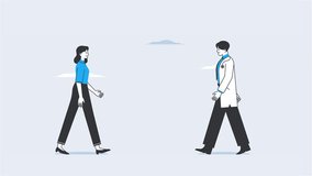 Outdoor business meeting in urban environment, office professionals networking and greeting, corporate teamwork in cityscape - Powered by Shutterstock - Get 15% off with code: PIKWIZARD15