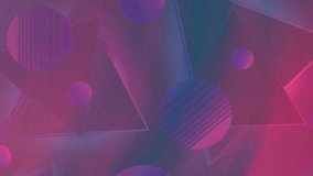 Vibrant geometric animation background with soft gradients and glowing triangle and circle shapes, perfect for modern digital visuals and creative projects. - Powered by Shutterstock - Get 15% off with code: PIKWIZARD15
