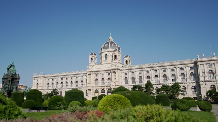 Stunning architecture of the Museum of Art History in Vienna Austria surrounded by beautiful streets and old buildings in the heart of the European capital city