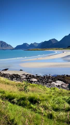 Beautiful landscape Northern see view 