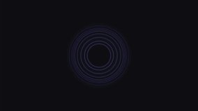 Seamless loop of glowing purple concentric elliptical rings pulsing rhythmically outwards from a dark center. - Powered by Shutterstock - Get 15% off with code: PIKWIZARD15