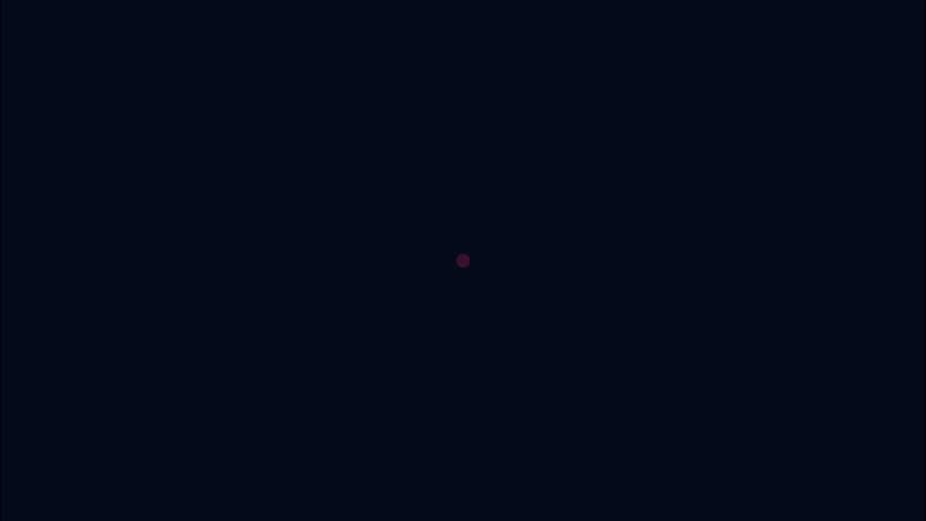 Minimalist abstract pink circle pulsing and smoothly swelling in a hypnotic, rhythmic loading loop on a dark screen.