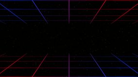 Press Start retro gaming arcade neon grid cyberspace digital perfect for game intros, arcade themes, streaming overlays, and retro-themed projects. - Powered by Shutterstock - Get 15% off with code: PIKWIZARD15