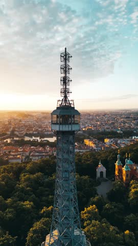 Witness the breathtaking sunrise over Prague while exploring the iconic Petrin Lookout Tower. Enjoy panoramic views of the city landscape from this historic landmark atop Petrin Hill.