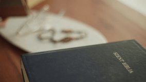 Engaging bible book rosary table activity at a peaceful location - Powered by Shutterstock - Get 15% off with code: PIKWIZARD15