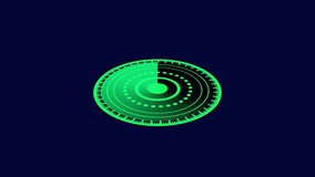 Futuristic hud green interface circular animation digital sci fi technology seamless loop. Animated green hud interface rotating circle sci fi technology neon glowing energy seamless loop. - Powered by Shutterstock - Get 15% off with code: PIKWIZARD15