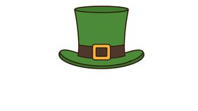 Happy St. Patrick's Day Animated Title with Green Leprechaun Hat - Powered by Shutterstock - Get 15% off with code: PIKWIZARD15