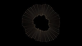 3D Golden Waveform Audio Spectrum Animation with Dynamic Sound Visualizer and Music Frequency Effects - Powered by Shutterstock - Get 15% off with code: PIKWIZARD15