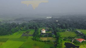 Rural Resort Bungalow Surrounded by Lush Greenery and Natural Landscape - Powered by Shutterstock - Get 15% off with code: PIKWIZARD15