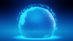 Glowing blue digital shield, hexagonal grid. Cyber security, data protection, network safety, healthcare, insurance concept. Futuristic abstract technology background for secure information. - Powered by Shutterstock - Get 15% off with code: PIKWIZARD15