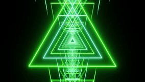 Green neon rotated triangles VJ loop background tunnel - Powered by Shutterstock - Get 15% off with code: PIKWIZARD15