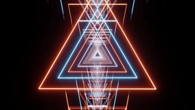 Rotated blue and orange triangles tunnel VJ loop background - Powered by Shutterstock - Get 15% off with code: PIKWIZARD15