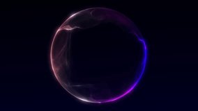 Dynamic pink and blue glowing plasma sphere animation with fluid motion. Abstract energy orb in futuristic digital style. Seamless 4K loop background with neon light flow. - Powered by Shutterstock - Get 15% off with code: PIKWIZARD15
