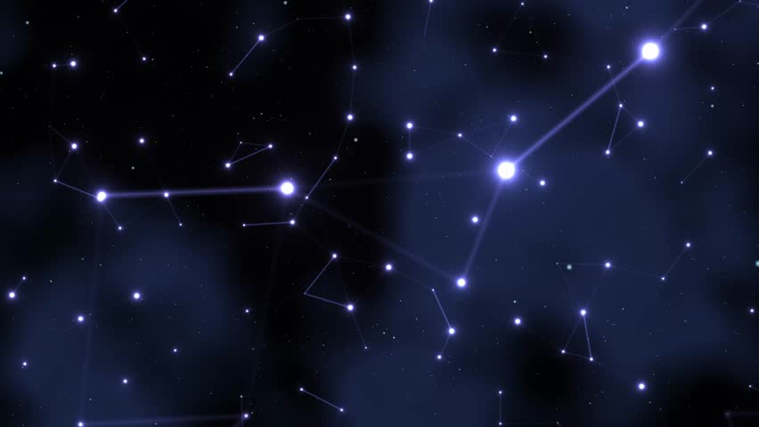 Animation Stunning Night Sky Constellations: A Cosmic Web of Stars Illuminating the Deep, Mysterious Universe - Powered by Shutterstock - Get 15% off with code: PIKWIZARD15