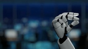 A robotic hand interacts with digital sales performance dashboards, showcasing AI-driven analytics, automation, and futuristic business optimization trends in 2025. - Powered by Shutterstock - Get 15% off with code: PIKWIZARD15