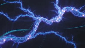 Glowing Blue Electric Lightning Plasma Streams on Dark Background – Abstract Futuristic Energy Digital Art - Powered by Shutterstock - Get 15% off with code: PIKWIZARD15
