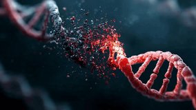 dna strand, genetic mutation, molecular biology, biotechnology concept. - Powered by Shutterstock - Get 15% off with code: PIKWIZARD15