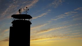 Air Traffic Control Tower at Airport As Airplane Takes Off. - Powered by Shutterstock - Get 15% off with code: PIKWIZARD15