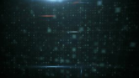 Camera opening on cyan grid, data cube rotating and updating numbers, visualizing real-time metrics. Matrix, glow, dashboard, analytics, visualization, interface, holographic - Powered by Shutterstock - Get 15% off with code: PIKWIZARD15