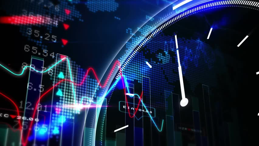 On data pulse HUD turning rings glowing, white hands stepping, graphs pulsing showing market trends. Visualization, dashboard, circles, concentric, clock, neon, cyan - Powered by Shutterstock - Get 15% off with code: PIKWIZARD15