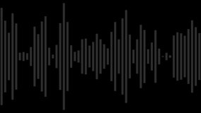 abstract audio waveform animation with pulsing gray bars on Alpha channel dynamic sound wave visualization with rhythmic vertical lines for music, tech, or digital projects - Powered by Shutterstock - Get 15% off with code: PIKWIZARD15