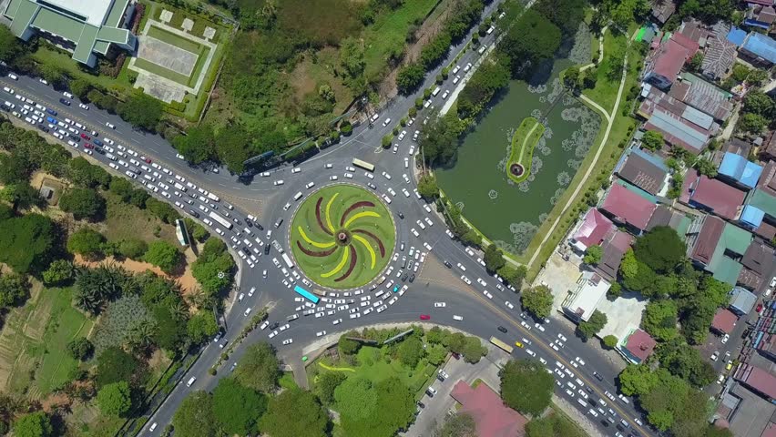  Futuristic aerial view panorama of developing Yangon city , Aerial view of Sule pagoda in downtown, Yangon, Myanmar. Sule Pagoda located in the heart of Yangon, Karaweik royal barge, Kandawgyi Lake, 