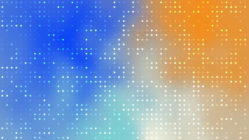 Background design featuring a gradient blend of blue, orange, and white with small dots, suitable for digital projects and presentations.