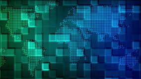 Green and Blue Dotted World Map with Overlayed Pixelated Squares Background digital technology - Powered by Shutterstock - Get 15% off with code: PIKWIZARD15