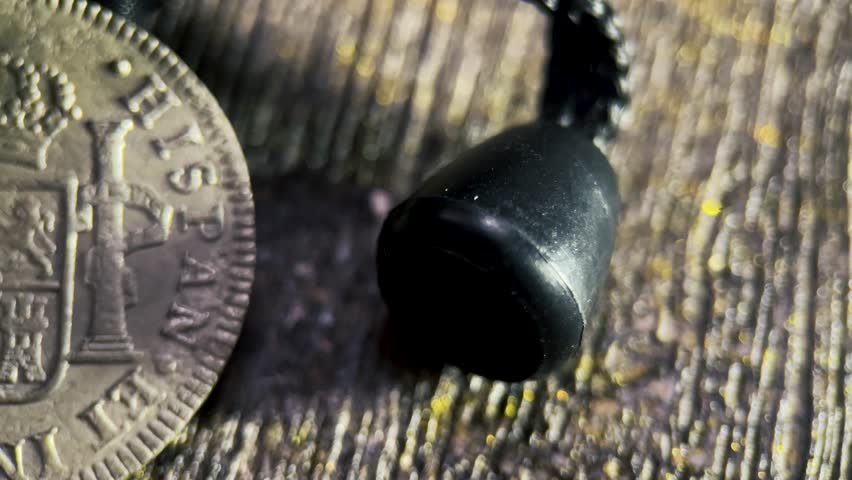 2 reales bolivia silver spanish coin reverse with coat of arms. Suitable for historical articles, numismatic blogs, educational materials, and vintage designs.