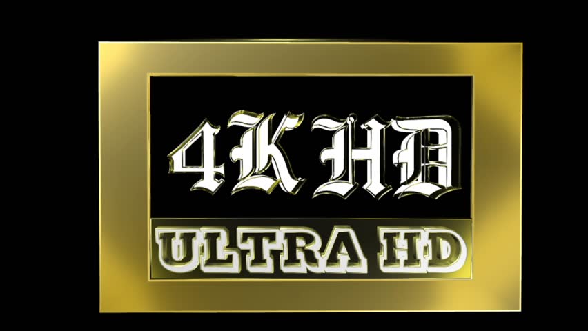 4K HD ULTRA HD GOLDEN LOGO ANIMATION CLIP