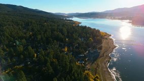 Aerial View of Mountain Lake and Forest Landscape - Powered by Shutterstock - Get 15% off with code: PIKWIZARD15
