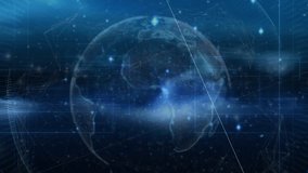 Translucent digital globe appearing faint then building data overlays, visualizing global data. Network, nodes, grid, orbit, mesh, space, glow - Powered by Shutterstock - Get 15% off with code: PIKWIZARD15