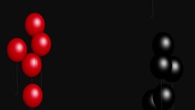 red and black balloons flying on a black screen. black friday concept. - Powered by Shutterstock - Get 15% off with code: PIKWIZARD15