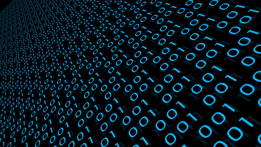 Digital binary code background blue color, Shiny numbers of 1 and 0 animated to change randomly  - Powered by Shutterstock - Get 15% off with code: PIKWIZARD15