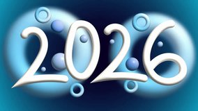 Frosty glowing numbers floating gently inside soft blue gradient background - Powered by Shutterstock - Get 15% off with code: PIKWIZARD15