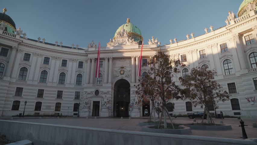 Hofburg Palace Michaelertrakt in Vienna Austria Historic City Center