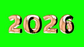 Golden balloons in shape number 2026 isolated on chroma key color. Realistic 3d animation element for festive new year event or holiday decoration. - Powered by Shutterstock - Get 15% off with code: PIKWIZARD15
