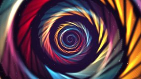 Colorful Spiral Vortex Rainbow Swirls Abstract Background. Vibrant, swirling rainbow colors form a dynamic abstract spiral, creating a hypnotic tunnel effect. Ideal for backgrounds in creative project - Powered by Shutterstock - Get 15% off with code: PIKWIZARD15